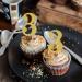 Rsstarxi 36 Pack 3rd Birthday Cupcake Toppers Gold Glitter Age Three Number 3 Cupcake Picks Third Birthday Cake Decorations for Baby Shower Birthday Anniversary Party Decorations Gold Number 3 - Buy Online on GoSupps.com