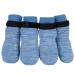 Petloft anti-slip dog socks 4 pieces indoor slide-resistant dog socks with adjustable removable fastening tape for small medium-sized dogs cats puppies older pets (m light blue paw) light blue paw m