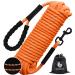 CANDYDOG Training Lead for Dogs 20m Reflective Long Dog Rope Leash with Soft Padded Handle for Dogs Suitable for Small to Large Dogs Orange - Classic Leashes and Training Leashes B1-20M