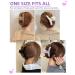 Olldag 4 PACK Large Hair Claw Clips Faux Fur Plush Hair Catch Barrette Jaw Clamp for Women (4.7 inch) - Black, White, Purple, Khaki - Buy Online on GoSupps.com