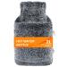 Bonilife Hot Water Bottle with Cover 2L Large Hot Water Bottle for Period Neck Back Pain Relief Fluffy Cosy Rubber Hot Water Bag with Hand Warmer Pocket for Kids Adult Seniors-Black