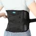 Professional Lower Back Brace - Pain Relief Support Belt for Men & Women | Breathable Lumbar Support with 7 Stays & Adjustable Straps (Medium Black - Buy Online on GoSupps.com