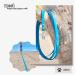 10m Dog Leash Towline - Strong Stable Water & Dirt Repellent with Carabiner - Cyan Blue for Large Dogs - Buy Online on GoSupps.com