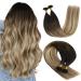 Youngsee Extensions Real Hair Boning Balayage Real Hair Extensions Bonding 45cm U Tip Hair Extensions Keratin U Tip Bonding Hot Fusion Hair Extensions Bonding U Extensions Real Hair 50g #2/6/24 45 cm-U Tip 1-2/6/24