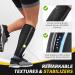 CAMBIVO Calf Compression Sleeves with Stabilizers - Shin Splint Support for Men & Women | Leg Brace Guard for Running - Black Small-Medium - Buy Online on GoSupps.com
