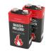 Ansmann 9V Alkaline Battery for Smoke Detectors Battery Red 2-Pack (1515-0006)