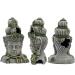 Large Muyirted Buddha Aquarium Decoration Cave | Green Moss Plant Covered Stone Ornament for Aquariums - 27 - Buy Online on GoSupps.com