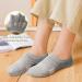 Amutost Women's Athletic No Show Socks 5-6 Pairs 8-10 Grey White Black - Cushioned Ankle Footies Low Cut Socks - Buy Online on GoSupps.com