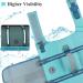 Vivaglory Ripstop Dog Rescue Vest - Improved Buoyancy & Visibility for Small/Medium Dogs Perfect for Boating - Cyan XXS (28-35cm Chest) - Buy Online on GoSupps.com