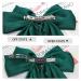 Satin Hair Barrettes Clip for Women - 4 PCS Large Bow Hair Slides in Pink Green Yellow Champagne - French Barrette with Long Tail - Soft Plain Color Bowknot Hairpin for 90's Style Accessories - Buy Online on GoSupps.com