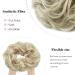 MY-LADY Messy Hair Bun Extension Scrunchie | Wavy Curly Ponytail Chignon Hairpiece | 55g Ash Blonde/Bleach Blonde Mix - Buy Online on GoSupps.com