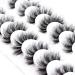 3D Faux Mink False Eylashes Fluffy 7 Pairs Thick Wispy Long Extension Eyelashes 15-19mm Serendipity Life Reusable Lashes P2 1 Count