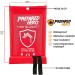 Prepared Hero 40 x 40 Emergency Fire Blanket 4 Pack + Hooks | Fiberglass Kitchen Fire Suppression Blanket for Home - Buy Online on GoSupps.com