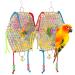 AK KYC Bird Parrot Toys Swing Chewing Hanging Bell Cage Toy for Small Parakeets Cockatiels Conures Parrots Love Birds Finches A-2 pack