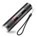 Blukar Flashlight Rechargeable High Lumens Tactical Flashlight Super Bright Small LED Flash Light-Zoomable Adjustable Brightness Long Lasting for Camping Outdoors Christmas Gifts Men & Women Black 1 pack-Black