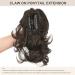 Dcbaboo Short Ponytail Extension Curly 12inch Claw Clip in Ponytail Hair Extensions Long Wavy Synthetic Pony tails Natural Wave One Piece Hairpiece Fake Ponytail for Women Medium Brown 12 inch 110g Medium Brown - Buy Online on GoSupps.com