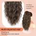 SEIKEA 18 Multi-Layered Claw Ponytail Extension in Chocolate Brown with Caramel Blonde Highlights - Soft Natural Synthetic Hairpiece for Women - Buy Online on GoSupps.com