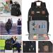 Black Crochet Bag with USB Charging Port - Large Yarn Storage Tote for Knitting & Crochet Projects - Fits 15.6 inch Laptop - Buy Online on GoSupps.com