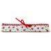 Storage for toothbrushes toothbrush cover flowers and karo red pink white 20 x 3.5 cm upper material 100% cotton protective film Fairtrade ringelsure