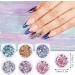 TIESOME Nail Foil 3D Sparking Gold Flakes Set C - Metallic Nail Glitter for Stunning Nail Art Design - Buy Online on GoSupps.com