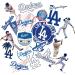 Los Angeles Dodgers Vinyl Waterproof Stickers Pack - 20 PCS | Dodgers Aesthetic Designs - Buy Online on GoSupps.com