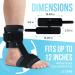 JJ CARE AFO Foot Drop Brace - Unisex Adjustable Ankle Brace for Improved Walking Gait and Achilles Tendon Pain Relief - Black - Buy Online on GoSupps.com