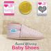 Soft Sole Leather Baby Shoes for Boys and Girls | Pink Stripes 0-6 Months - Buy Online on GoSupps.com