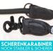 Buy Dog is K nig Adjustable 2.3m Dog Leash | Robust with Security Carabiner | 3-Way Adjustable for Medium & Large Dogs | Durable Black Leash with Leather Caps - Buy Online on GoSupps.com