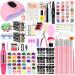 Acrylic Nail Kit With Drill And U V Light Full Nail Kit Set Professional Nail Starter Kit For Beginners Acrylic With Everything