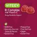 Vitamin B Complex Gummies with Vitamin C, B6, B12, Niacinamide, Folic Acid, Biotin, Calcium - 60 Strawberry Chewable Gummy Chews - Energy & Nerve System Support - Buy Online on GoSupps.com