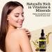 Naturise Organic Cold-Pressed Jojoba Oil for Skin and Hair Care - Unrefined, Unfiltered Golden Oil with Vitamins B & E - 4 fl. oz - Buy Online on GoSupps.com