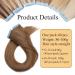 100% Remy Human Hair Tape-in Extensions - Light Brown #6 14 (35cm) - 40 Pieces + 10 Free Tapes - Buy Online on GoSupps.com