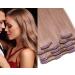 Clip In Extensions Set 100% Real Hair 7 pieces 70g Hair Extension 55cm Clip-In Hair Extension in the color #18 Dark Blonde