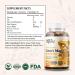 Organic Lion's Mane Gummies - Vegan Hericium Erinaceus Supplement - Brain & Cognitive Health Support - 60 Count - Buy Online on GoSupps.com