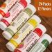 24 Pack Natural Lip Balm - Bulk Moisturizing Lip Care for Dry, Cracked Lips - Buy Online on GoSupps.com