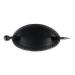 Black faux leather slide hair pin stick barrette accessory hairpin zigzag stitched edge pattern