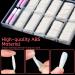 500 Pcs Artificial Nail Tips | Acrylic Coffin Fake Nails with Glue & Box for Women & Girls Perfect Natural Look - Buy Online on GoSupps.com