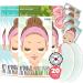 Under Eye Patches for Dark Circles and Puffiness (20 Pairs) - Korean Skin Care Caffeine Collagen Eye Patches for Puffy Eyes -Hydrogel Eye Patch - Under Eye Mask - Aloe Vera Rose Green Tea Gel Eye Pads combo