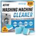 Washing Machine Cleaner Descaler 24 Pack - Deep Cleaning Tablets For HE Front Loader & Top Load Washer, Septic Safe Eco-Friendly Deodorizer, Clean Inside Drum And Laundry Tub Seal - 12 Month Supply 24 Tablets