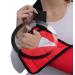 Adult Arm Sling (S Red/Black) with Cooling Fabric Technology - Easy Fit & Secure, Fits Right or Left Arm - Buy Online on GoSupps.com
