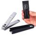 Fabcare nail clipper with nail fan and integrated nail file including case and eBook extra sharp & durable nail cutter for manicure & pedicure - nailzwicker - Nail clipper 1 piece