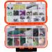 Goture Small Waterproof Fishing Tackle Box - Orange (7.8'' x 4.2'' x 1.8'') - Buy Online on GoSupps.com