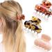 Hair Claw Clips for Girls  Medium Size Hair Claw Clip  Fashion Leopard Print Non-Slip Hair Claw Clip  Hair Accessories for Teenagers and Adult Women Pink
