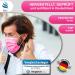 Kela OP Mask - 100x Pink Medical Masks | Made in Germany | Oeko-Tex Standard | Premium Respiratory Protection Masks - MNS Type IIR Disposable Masks 100 Pack - Buy Online on GoSupps.com