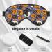 Spooky Cats & Halloween Pumpkins Eye Mask - Soft Sleep Blindfold with Elastic Strap for Travel & Night Sleeping - Buy Online on GoSupps.com