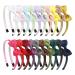 choicbaby Headbands for Girls with 20 Colors  Toddler Headband 3.5  Ribbon Hair Bow Headband for Toddlers  Girls Hairband