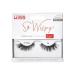 Kiss Lash Couture So Wispy Collection 1 Pair of Volumizing Fake Lashes Style 04 with Tapered Ends and Aloe Infused Lash Glue