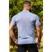Men's Hawaii Printed Polo Shirt - Casual Short Sleeve Golf & Tennis Shirt - Breathable Blue M - Buy Online on GoSupps.com