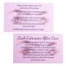 100 Lash Extension Aftercare card, Lash Aftercare Instruction, Lash client cards, Lash Technicians accessories, Pink