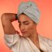 UB-STORE Luxury Grey Microfiber Hair Towel Wrap - Ultra Absorbent & Quick Dry Head Turban for All Hair Types - Luna Grey - Buy Online on GoSupps.com